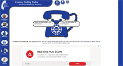 Desktop Screenshot of countrycallingcodes.com